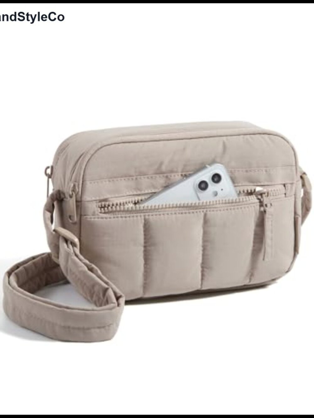 RFID Blocking Crossbody Purse Mini Travel Handbag Nylon Puffer Shoulder Bag
